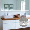 Modern Glass Door Shop Decoration Lace Mirror Waterproof Waist Line Sticker