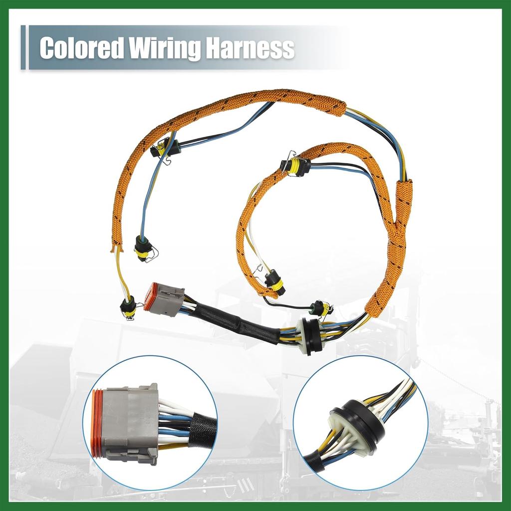 Motoforti Engine Fuel Injector Wiring Harness for CAT for Caterpillar C7 Engine Excavator 2225917 Fuel Injector Wiring Harness Assembly Long-lasting