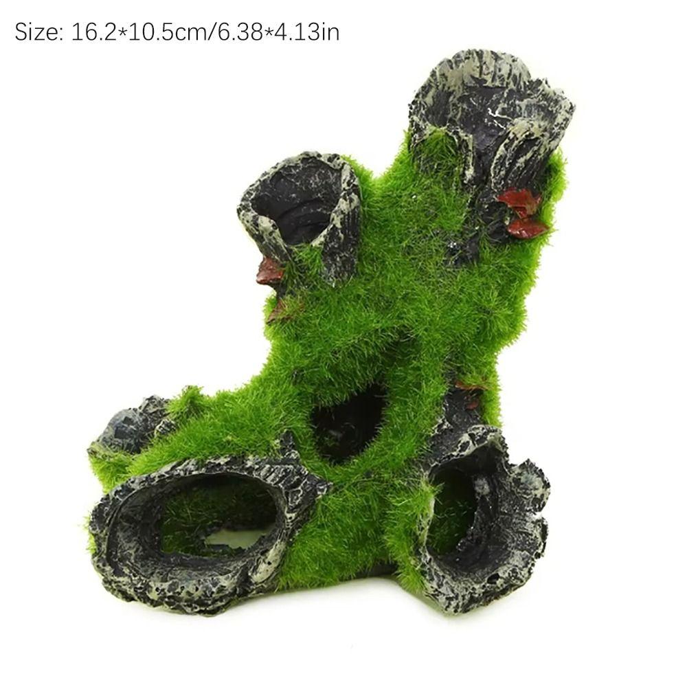 Resin Shrimp Breeding Hiding Cave Simulation Crafts Arts Fish Tank Tree House Decorative Props Fish Shrimp Cave Shelter Aquarium