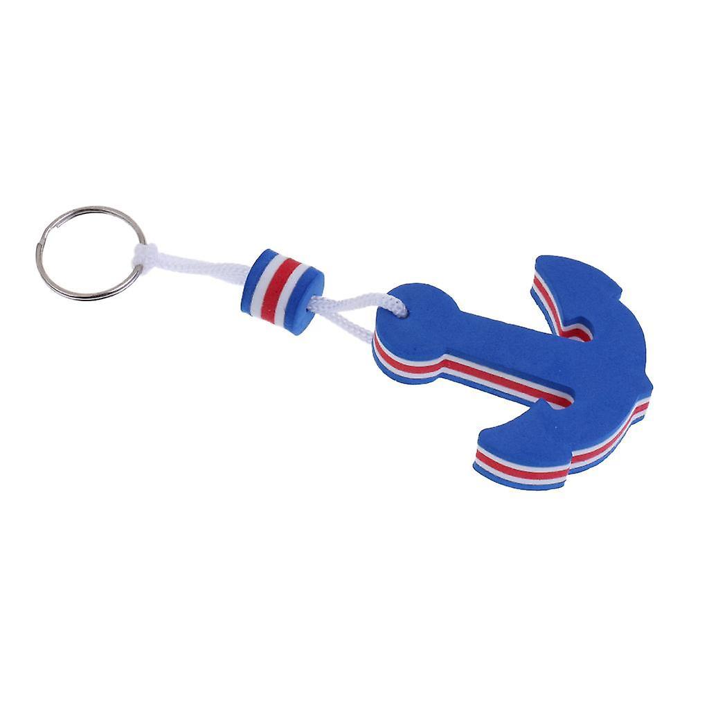 9xNovelty Boating Floating Key Chain Key Ring Keychains Float Blue Anchor