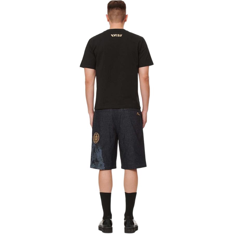Evisu T-Shirts Men's Crew Neck Moderate Straight Fit 2ESHTM1TS505XX