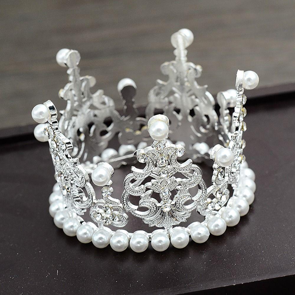 1Pcs Decorative Cake Topper Children Baby Cake Ornaments New Crown Cake Decoration