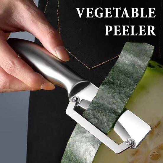 2Pcs Vegetable Peeler Peeler with Ergonomic Handle Bottle Opener Multi-Function Fruit Peeler for Pumpkin Pineapple Sugarcane Rust-Proof Essential