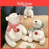 Adorable White Plush Polar Bear Toy With Cute Scarf Perfect For Kids Birthday Gifts And Decorations