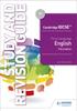 The Cambridge IGCSE First Language English Study and Revision Guide 3rd Edition Book