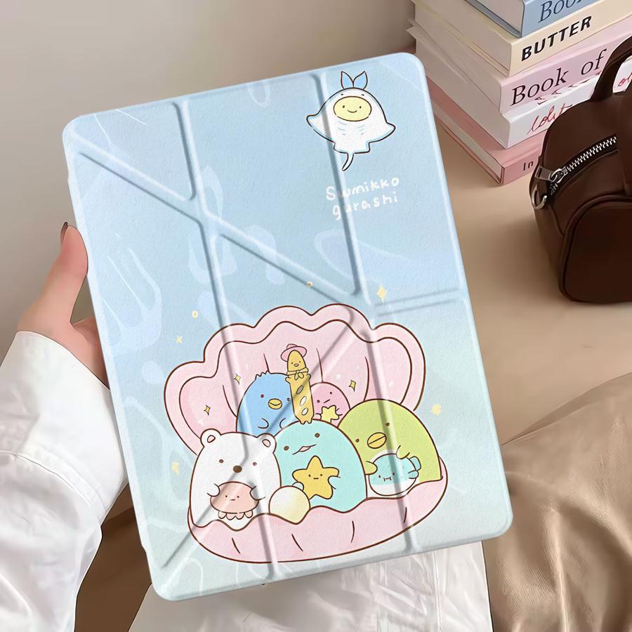Animals Inside The Shells Holder Cover Tablet Case For iPad Pro 11th 10th 9th 8th 7th 12.9inch Mini 6 7 Air 4 5 M3 M2 1 2 M4