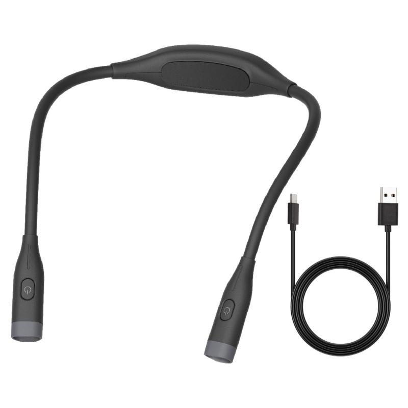 Adjustable Brightness Neck Light Rechargeable for Jogging Sewing Repair Work