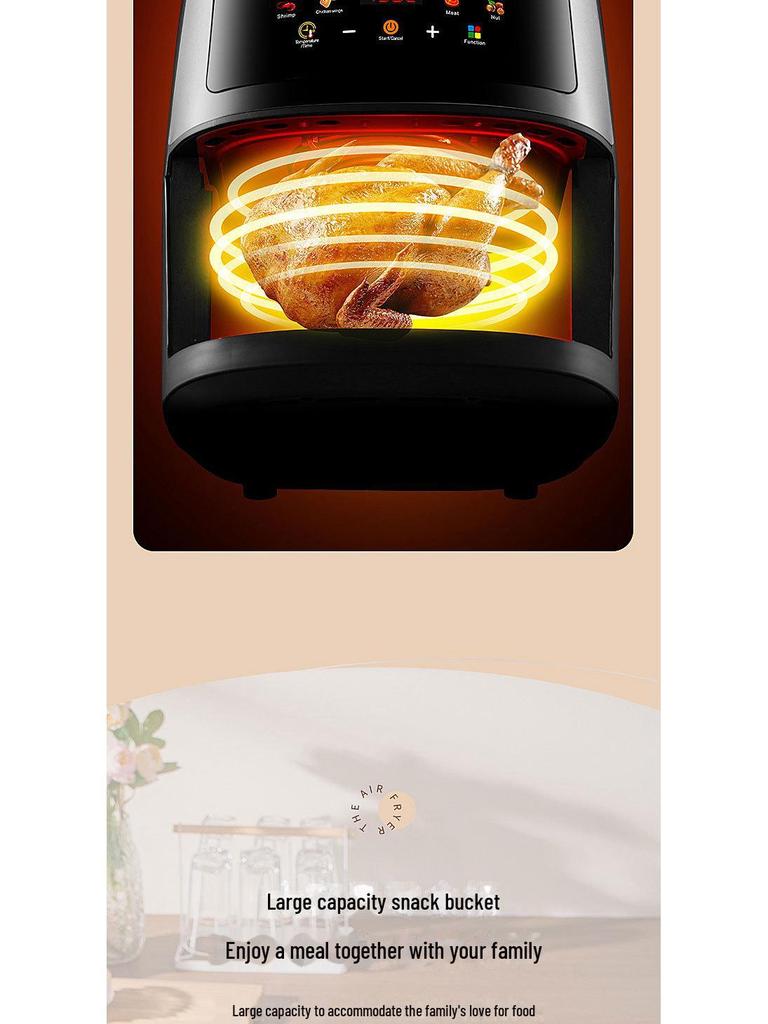 8L Multifunctional Smart Air Fryer - Large Capacity Electric Oven Household Fryer