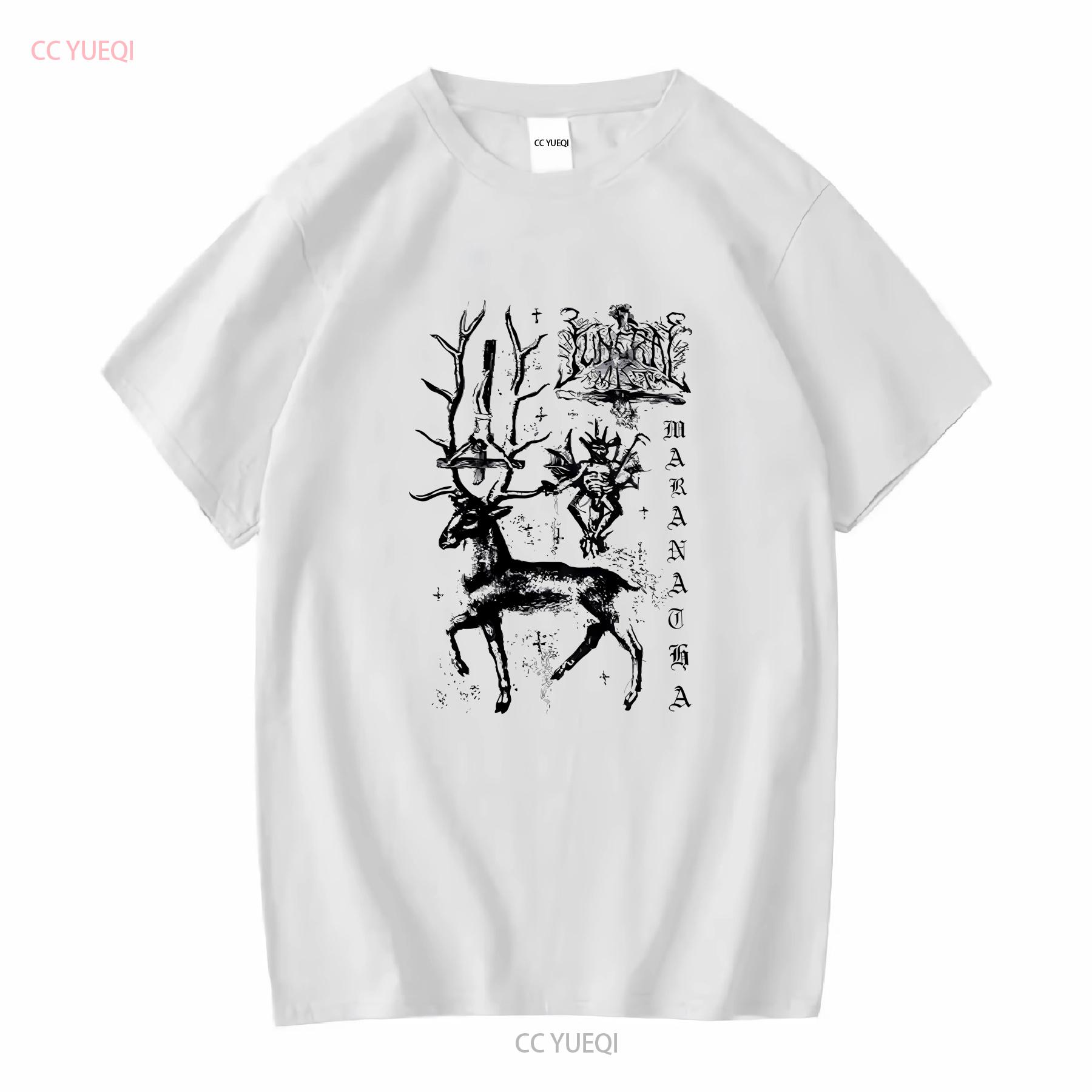 

Funeral Mist Maranatha T Shirt White Fullsize S 5XL Double Side vintage Washed designer clothes streetwear Unisex Versatile S