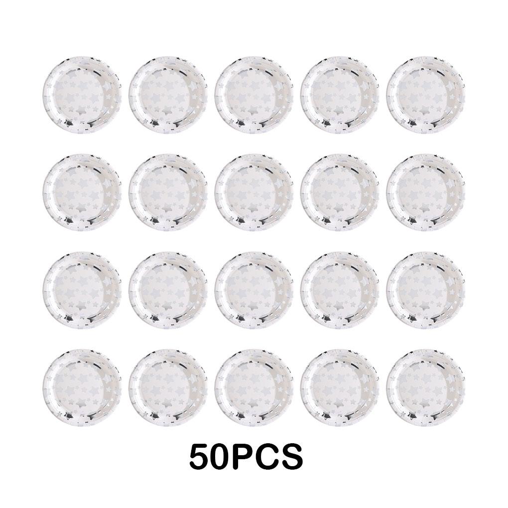 50pcs Paper Pentagram Stripe Disposable Tray Any Party Or Event Safe And Eco-friendly Large Quantity