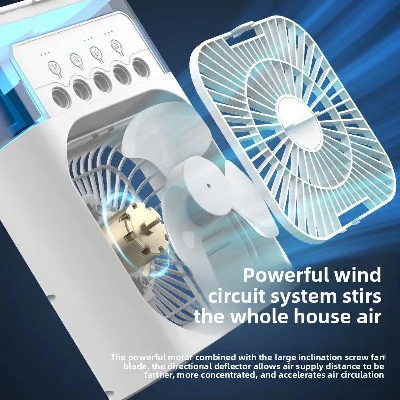 MIJIA 3-in-1 Portable Humidifying Fan Air Conditioner With LED Night Light Household Small Air cooler Office Adjustable