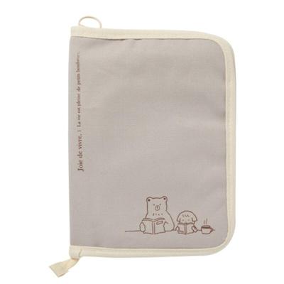 Multi-Pouch Girl and Bear Gray Book Pouch (37002895)
