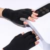 High Elasticity UV-Protection Spandex Half-Finger Gloves for Cycling, Working, and Tea Picking.