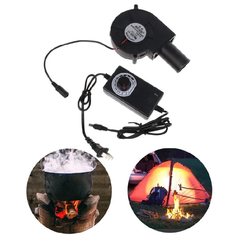 BBQ Fan Blower 9733 97mm Adjustable Speed DC12V 5500R Camping Cooking Fan Blower