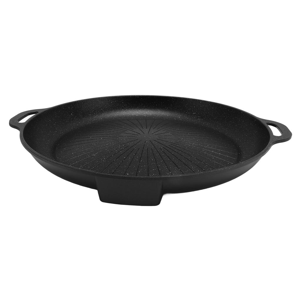Grill Pan Griddle Aluminum Alloy Erosion Resistant Portable BBQ Grill Tray Oven Pan for Home Outdoor Camping Picnic