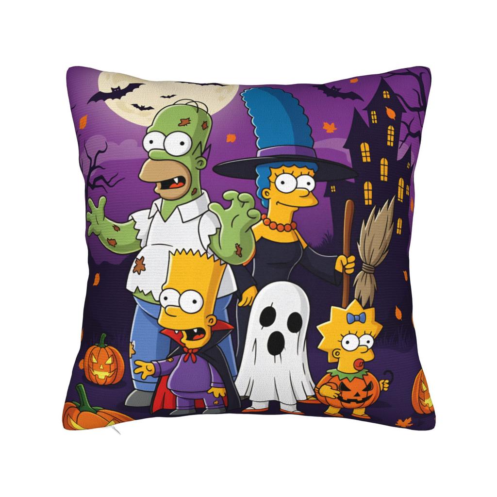 Funny SSimpsons Pop Art Quotes Pillow Case Comfy Pillow Cover For Sofa Home Decor Retro Trendy Pillowcases