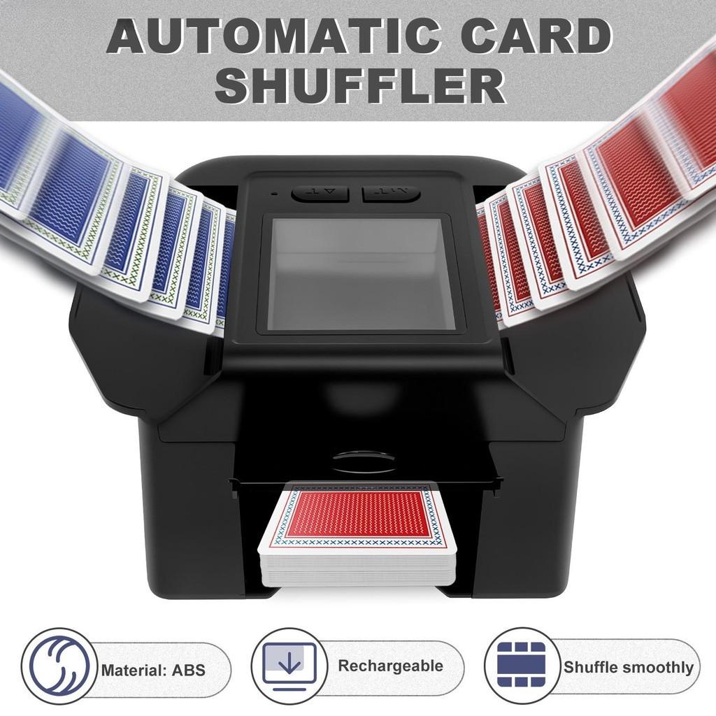 Small Automatic Card Shuffler Party Portable Electric Shuffler USB Rechargeable Automatic Poker Shuffling Machine