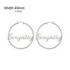 Personalisierte Creolen für Damen Ohrringe mit individuellem Namen Edelstahl-Creolen Angepasste runde Ohrringe Statement-Ohrschmuck Geschenk 2026