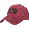 Distressed American Flag Baseball Cap Washed Cotton Dad Hat Adjustable Unisex Outdoor Sports Cap