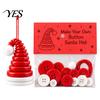 DIY Ornament Making Set Christmas Button Pendant Craft Kit for Kids Adults, Handmade Santa Hat/Bell/Gnome/Wreath Hanging Kindergarten Project
