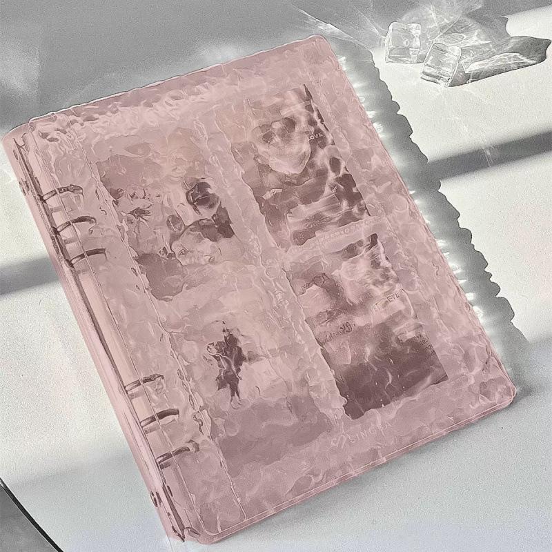 Water Ripple Transparent Acrylic A5 Four-Pocket Photo Album - Colorful Simple Design