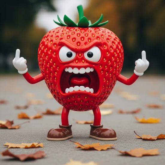 Zła Figurka Owocowa Środkowy Palec Ozdoba Owocowa Biurko Seria Owocowa Statua Warzywna do Dekoracji Biurka w Biurze Uwalnianie od Stresu