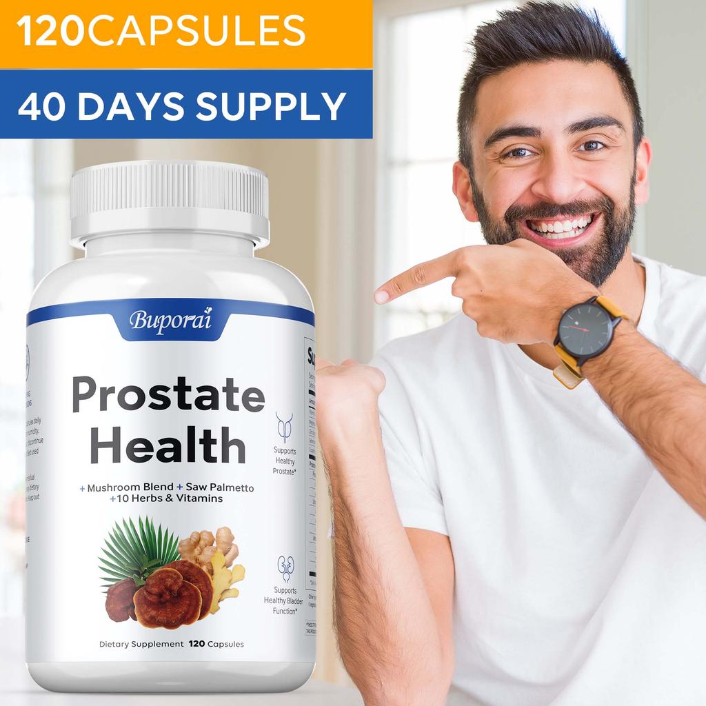 Health Supplement, Saw Palmetto for Men Plus Stinging Nettle Root, Magnesium Citrate, Zinc and Plant Sterols, Supports Male Urinary Tract Health