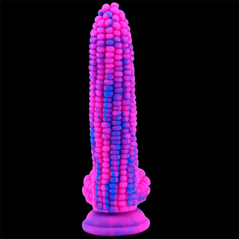 Female Corn on The Cob Silicone Penis Anal Plug Penis Simulation Big Dildo Adult Products