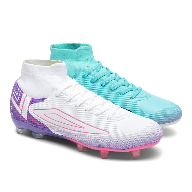 European Cup new high-top Ronaldo football shoes AG spike football shoes youth football training shoes