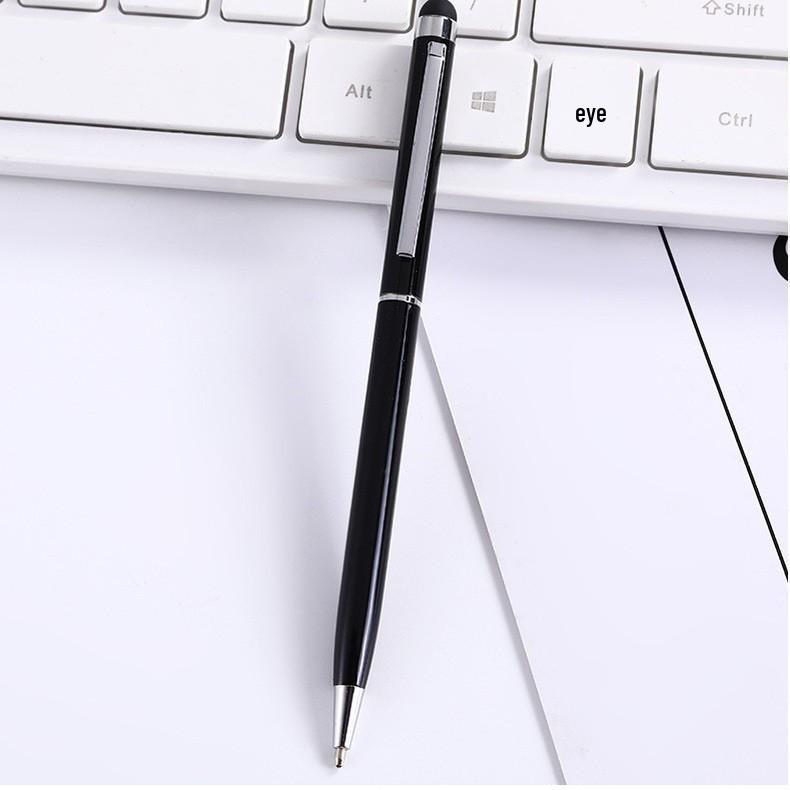 Multi-Color Metal Ballpoint Pen - Capacitive Touchscreen Stylus, Medium Oil, Custom Logo Option, Perfect for Gifts