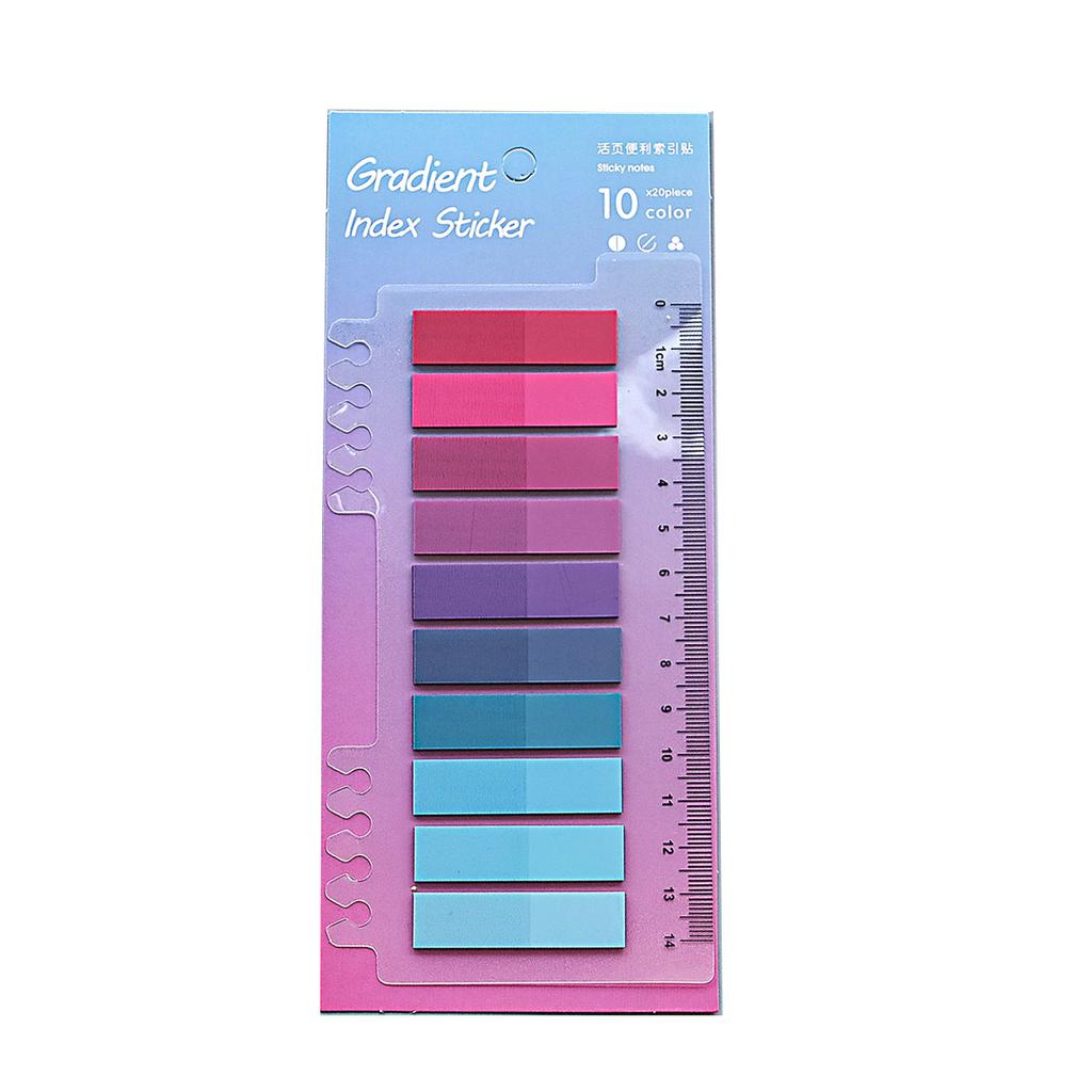 200 Sheets 6Series Color Sticky Notes  Self-Adhesives Memo Pad Bookmark Marker Memo Sticker Paper Office School Supplies