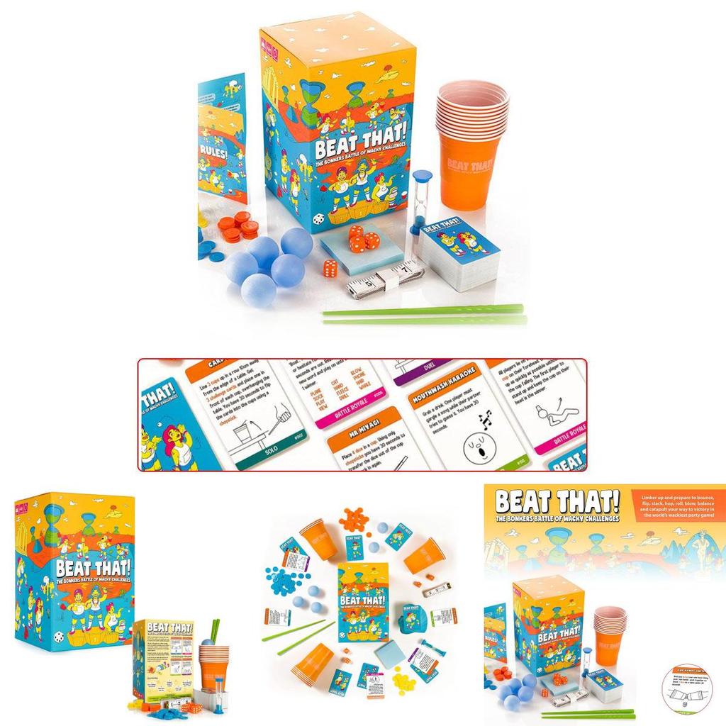 Jeu de société hilarant Beat That Pour Familles Enfants Adultes Avec 160 Défis Dingues