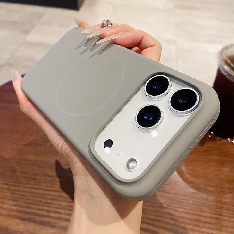 For IPhone 16 17 Air 12 13 14 15 Pro Max 16 Plus Shockproof Cover Luxury Liquid Silicone Magnetic Wireless Charge Phone Case