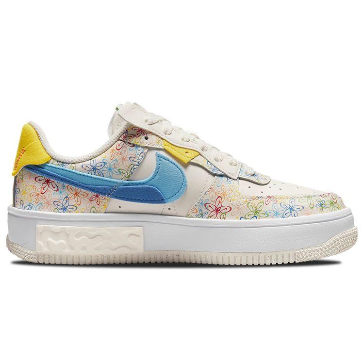 Nike Tênis Feminino Air Force 1 Fontanka Flowers Multicor Sail Vivid-Sulphur DV3211-100