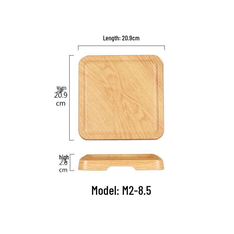 Melamine Wood Grain Restaurant Plate