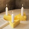 3D Candlestick Silicone Mold Cheese Shaped Candelabrum Molds Gypsum Candle Holder Mould Home Decorations Moulds