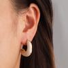 Fashion oiled stainless steel earrings women's light luxury high-end sense versatile 18K stud earrings trendy earrings