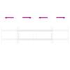 Window Security Grille with 2 Crossbars Adjustable 63 114 Cm