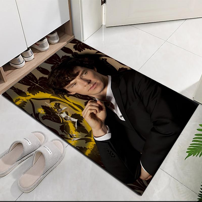 Sherlock Printed Carpetrugfor Office Chair Living Room Bedroom Kitchen Room Decor Gifts