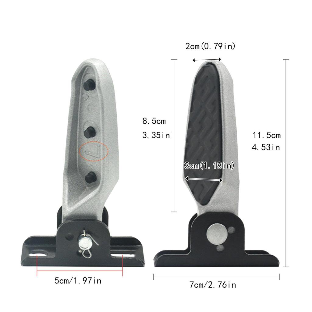 2Pcs Bike Rear Pedals Non Slip Foldable Foot Pegs for BMX Replacement