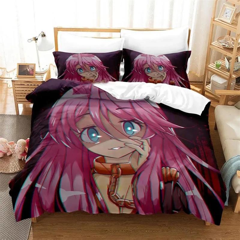 Cozy Vibrant Anime Redo of Healer All Season sets Soft and Pillowcases Single Double Queen King Comforter Quilt