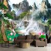 Modern Forest Waterfall Scenery Mural Sunrise Mountain 3d Photo Wallpaper Living Room Bedroom Study Decor Fresco