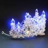 Braut Prinzessin Krone Diadem Leuchtender Strass LED-Licht Kopfschmuck Haaraccessoire für Hochzeit Cosplay Party Haarschmuck Schmuck