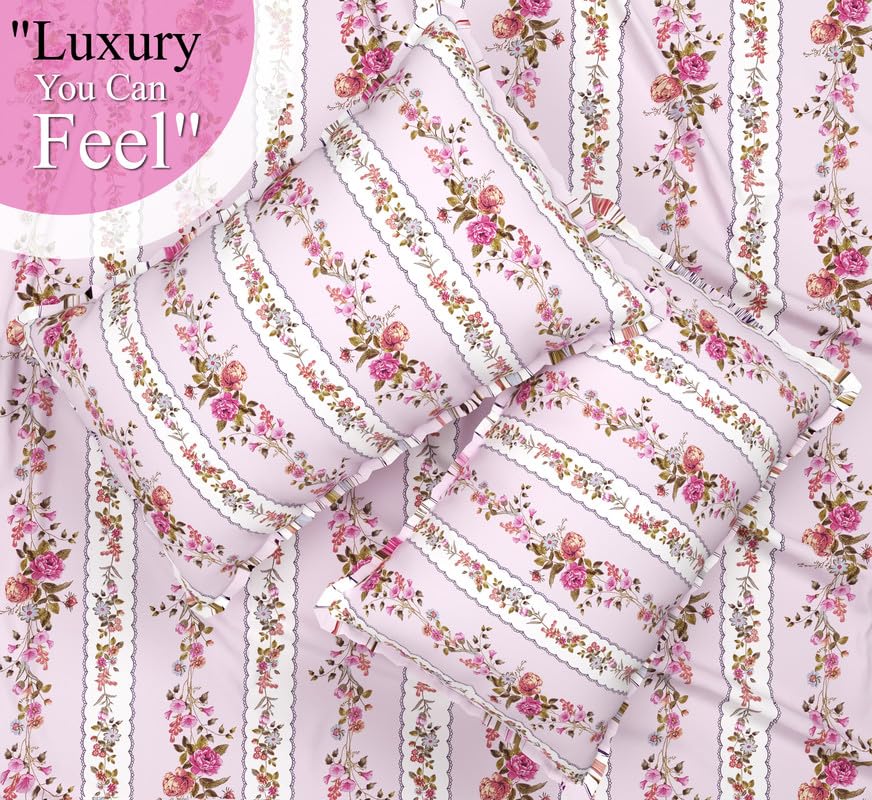Super Soft Glace Cotton King Size AC Comforter II Blanket II Duvet for Double Bed with 1 Flat Bedsheet and 2 Pillow Covers- 4