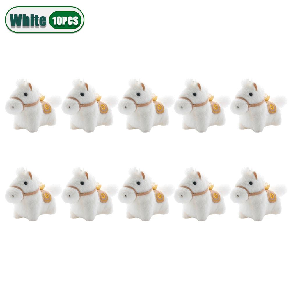 1-20 Stück Neu Heiß Verkauft Pony Plüsch Schlüsselanhänger Anhänger Maskottchen Puppe Schreibtisch Pony Rucksack Anhänger Plüschpuppe Ornament Kreative Geschenke