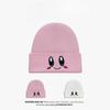 Pink Star Kirby Hat Embroidered Expression Versatile Wool Hat Autumn and Winter Casual Cute College Style Knitted Hat for Women