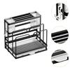 Kitchen Cutlery Holder Practical Counter Drying Rack Organizer Storage Rack for Soap Cutting Board Pot Pan Lid Household Bar
