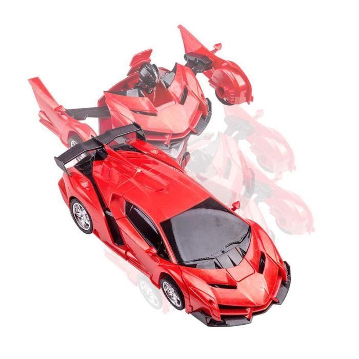 SHOP-STORY - 2-in-1 Remote Control Car That Transforms Into a Robot - Color Red