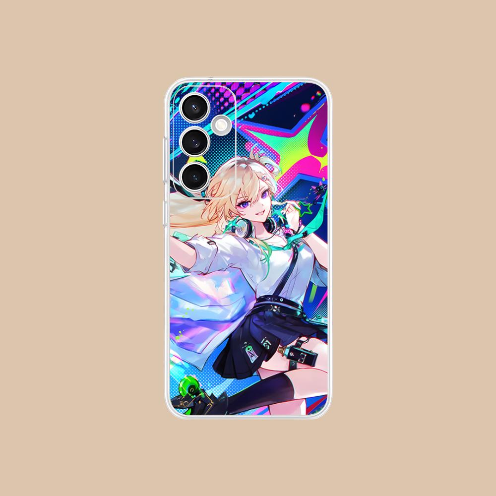 Wuthering Waves Lynae Phone Case for Samsung Galaxy S25 S24 S23 S22 S21Plus FE Ultra Clear Colorful Cover Luxury Cellphones