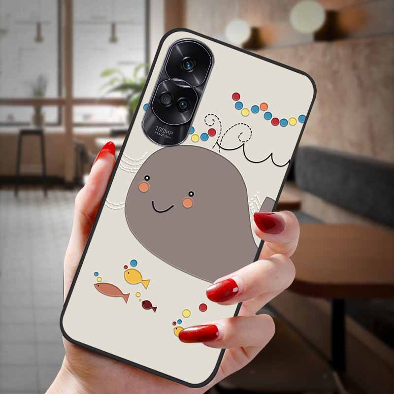 For Honor 90 Lite 5G Case 3D Flower Relief Emboss Silicon Back Cases For Honor 90 Cover Honor90 Pro 90Pro 90Lite Soft Protective